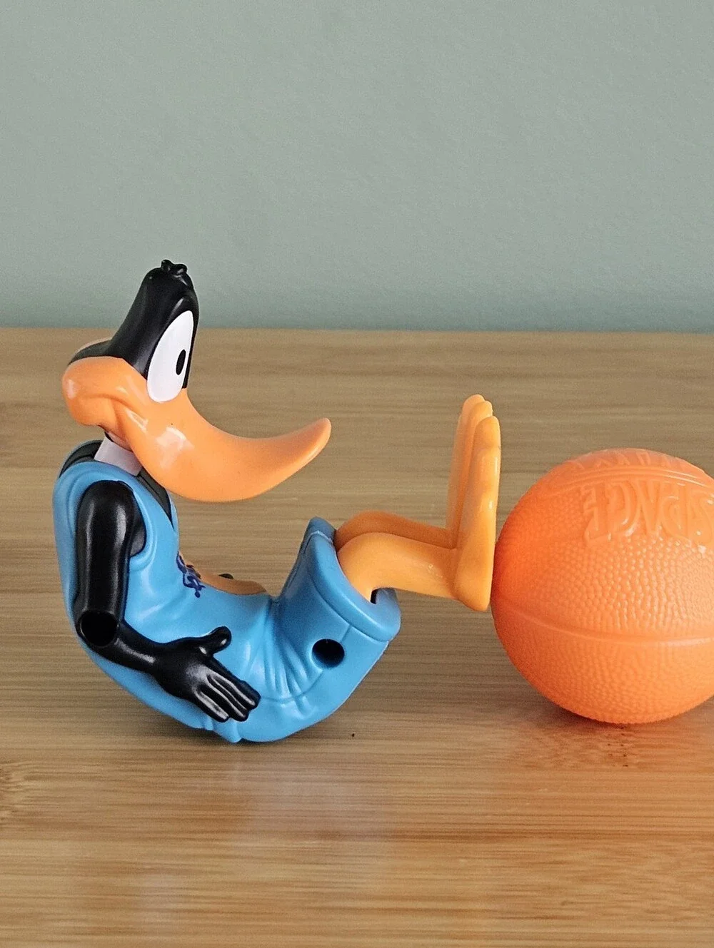 Daffy Duck Basketball Dog Toy - Orange and Blue